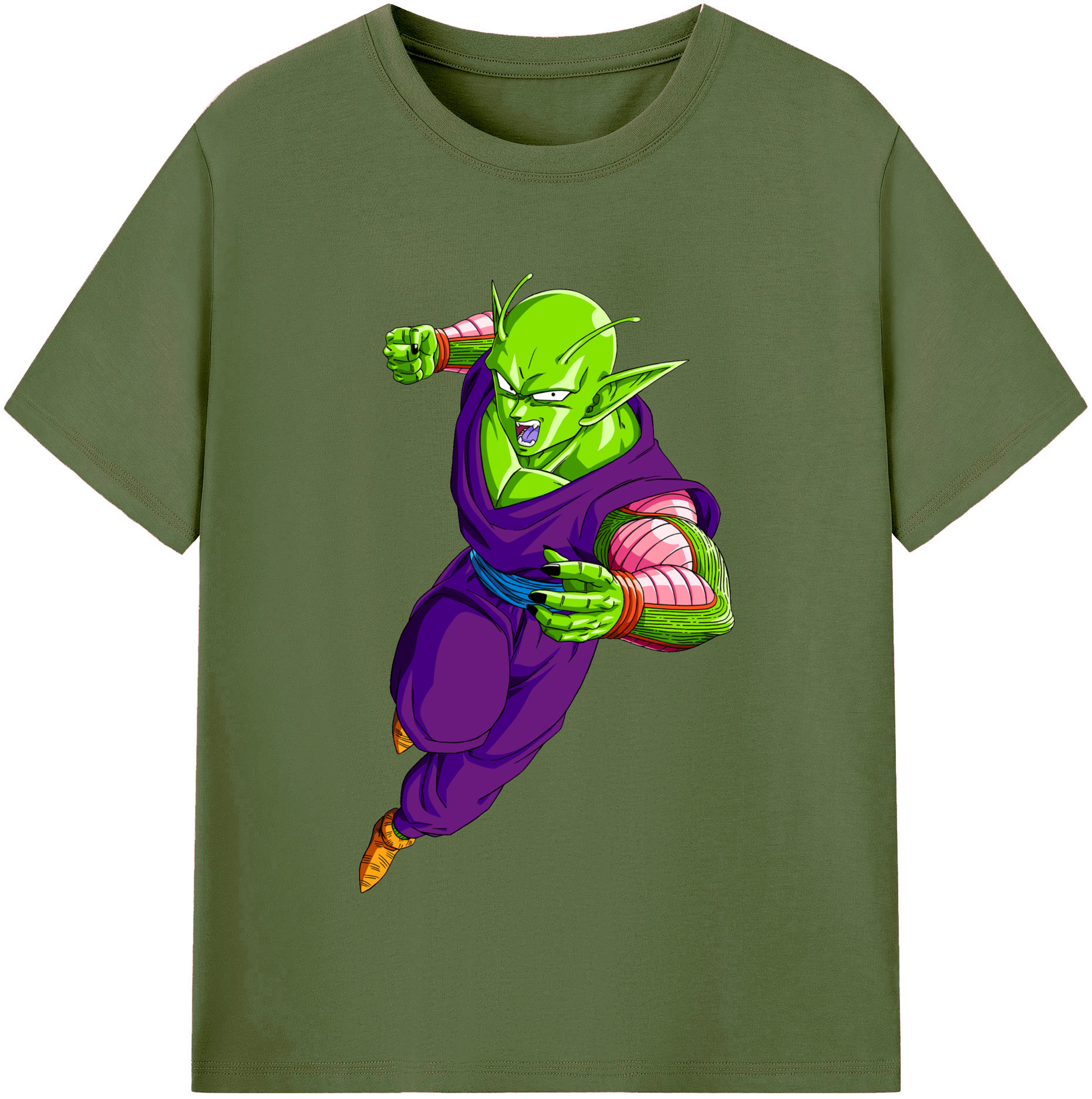 （画像用） ドラゴンボール ピッコロ DRAGON BALL Piccolo 綿100％半袖Tシャツ（フロントプリント）